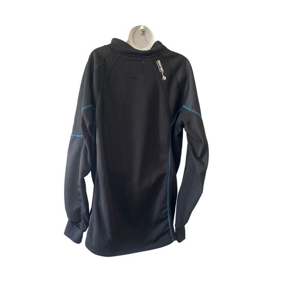 Freeze Out Thermal Protection Shirt Mens 3XL Blk Blue 1/4 Zip Jacket - Picture 3 of 5